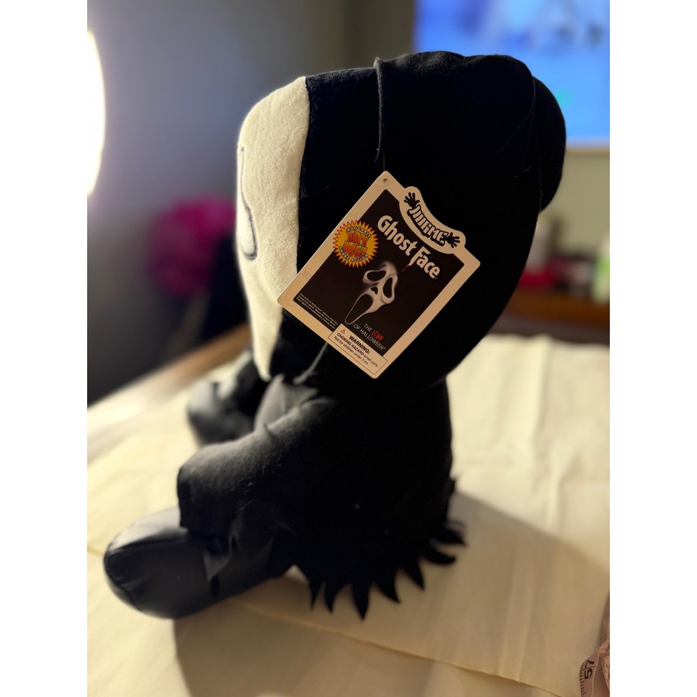 Kidrobot Ghost Face Phunny Plush vibrating Scream Movie Collectible 8 Inch Black - Picture 3 of 4